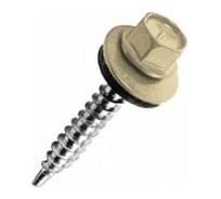 Саморез кровельный КВАДРА 5.5x19 RAL 1014 слоновая кость, уп. 6 шт., сверло PT.3 519101406812