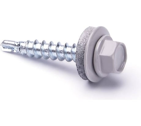 Саморез кровельный КВАДРА 4.8x29 7004 светло-серый, кор. 100 шт., сверло PT.1 829700420100