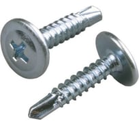 Саморез КВАДРА пресс-шайба, со сверлом, 4.2x19, цинк, уп. 100 шт. 420194000100