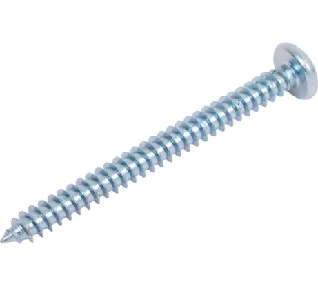 Саморез КВАДРА DIN 7981, 5.5x60 цинк, yп. 4 шт., полусфера, шлиц PH3, острый 815560004812