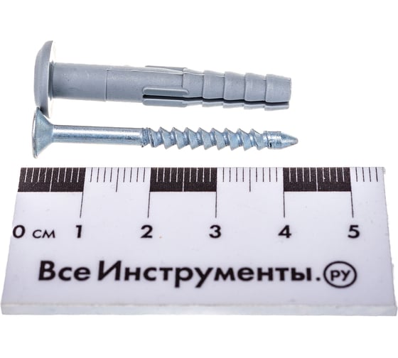 Дюбель-гвоздь Tech-Krep полипропилен, грибной 6x40 мм, 100 шт., пакет 150709