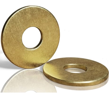 Шайба плоская увеличенная DINFIX DIN 9021, латунь, M16, 100 шт. 00-0005058