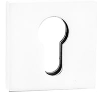 Квадратная накладка на цилиндр PUERTO матовый супер белый, 2 шт. INET AL 03 MSW