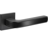 Дверная ручка ADDEN BAU фалевая, на квадратной накладке PIEZA S-565 BLACK матовый черный 940002024095