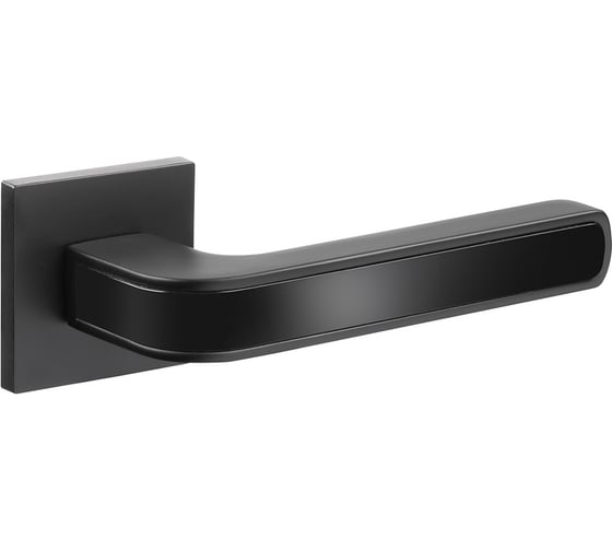 Дверная ручка ADDEN BAU фалевая, на квадратной накладке PIEZA S-565 BLACK матовый черный 940002024095 1