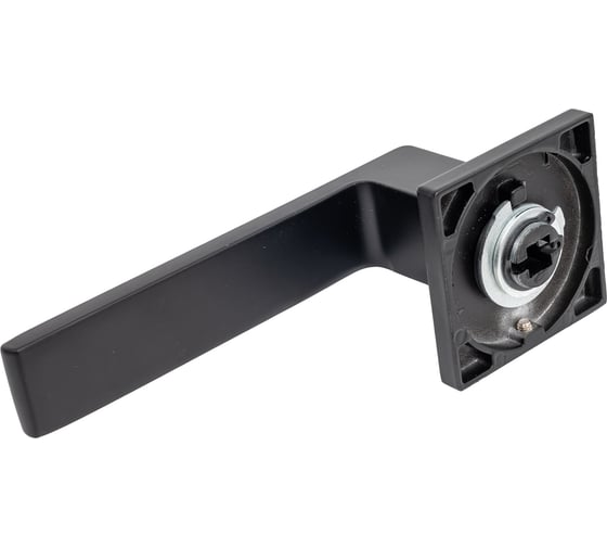 Дверная ручка ADDEN BAU фалевая, на квадратной накладке GRANE Q560 BLACK матовый черный 940002024096