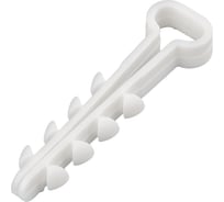 Нейлоновый прямоугольный дюбель-хомут REXANT 5-8 мм, белый, 100 шт. 07-4608