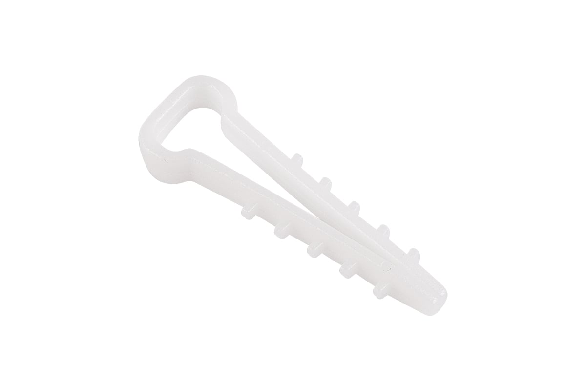 Нейлоновый прямоугольный дюбель-хомут REXANT 5-10 мм, белый, 100 шт. 07 ...
