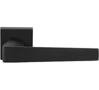 Ручка дверная фалевая на квадратной накладке ARCHIE L040 120BL матовый черный 940002024033