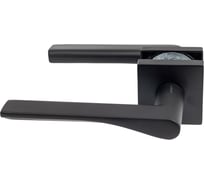 Ручка дверная фалевая на квадратной накладке ARCHIE L040 71BL матовый черный 940002024039