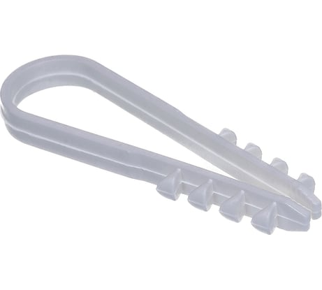 Нейлоновый дюбель-хомут REXANT 11-18 мм, белый, 100 шт. 07-4502