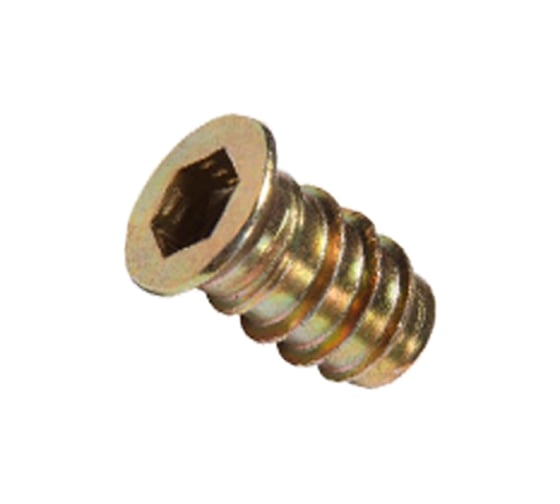 Футорка/втулка мебельная резьбовая с потайным фланцем КРЕП-КОМП 8x12,5x30 ЖЦ 50 шт. фмп812530ф 1