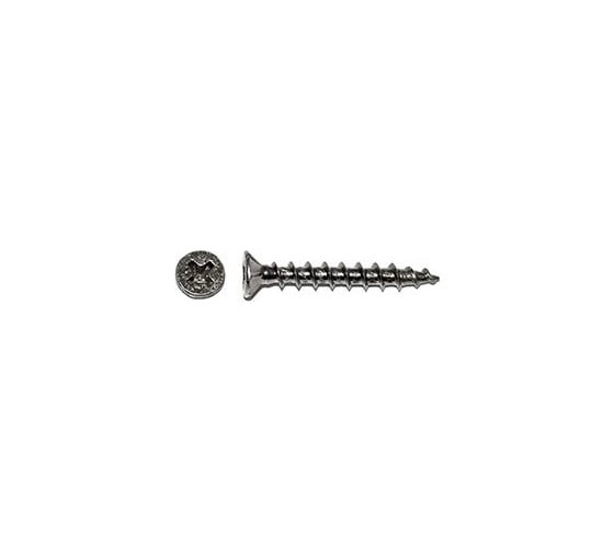 Шуруп оконный КРЕП-КОМП крупная резьба, Белый цинк 4.1x20 Kn, 50 шт. ош420мф