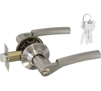 Ручка-защелка НОРА-М мат.никель АА-01 ключ/фикс. 5696