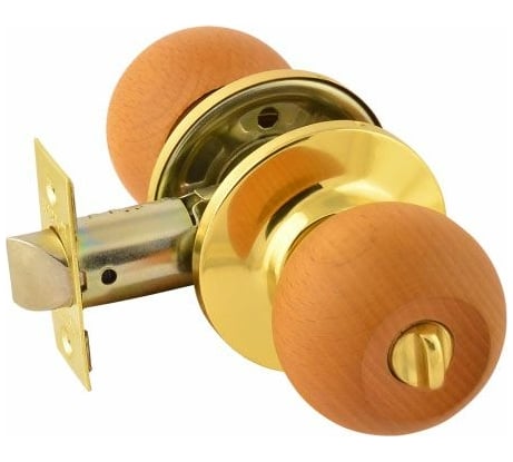 Ручка-защелка НОРА-М NEW дерево-бук ЗШ-03 фикс. 15689