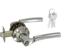 Ручка-защелка НОРА-М хром АА-01 ключ/фикс. 5705