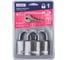 Навесные замки Apecs PD-01-50-Blister 3Locks+5Keys 28741 2