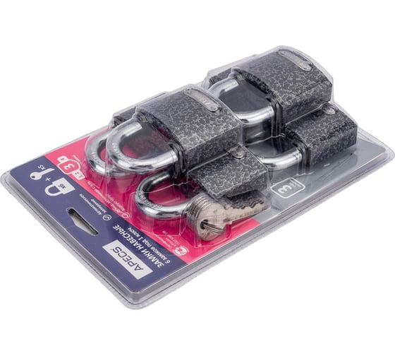 Навесные замки Apecs PD-01-50-Blister 6Locks+5Keys 28742