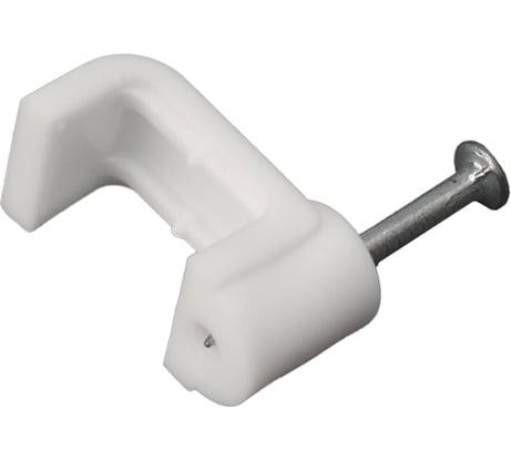 Плоский крепеж кабеля REXANT 12x6 мм, белый 50 шт 07-4212