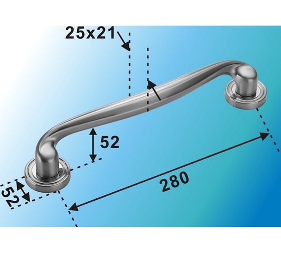 Ручка скоба МСМ B499 MAB 00000000358