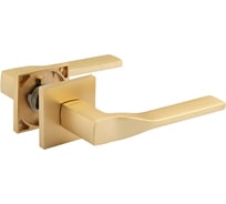 Дверная ручка НОРА-М Slim 140К сатинированное золото 19912