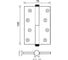 Петля стальная Ренц 100x75x2.5, правая, б/колп., черный INR 100 FH B (2шт) 2