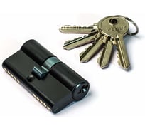 Цилиндр Ренц 60 мм, К-К, стандартный ключ, черный INCS 60 Black