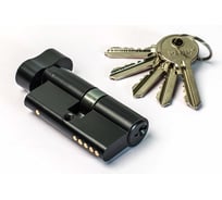 Цилиндр Ренц 60 мм, К-З, стандартный ключ, черный INCS 60-H Black