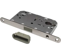 Замок магнитный под цилиндр Ренц с пластиковой ответной планкой, никель матовый INLBM 5085 PL SN