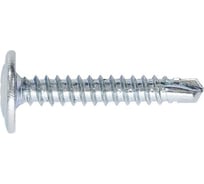 Саморез по металлу с пресс-шайбой Саморезик 4,2х41 полусфера, оцинк., сверло 400 шт DGVs-4,2/41-400