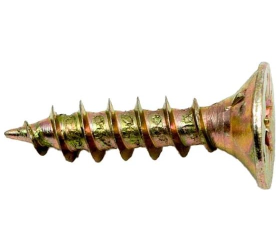 Саморез КРЕП-КОМП желтый цинк POZY 3.5x16, 3000 шт., следы окисления жд3516ф-У 1