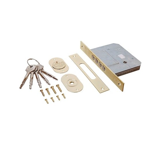 Врезной замок KALE KILIT 189/4MF-BS52-BP-5KEY-SP, Ros-STB 189F0000047 26090 1