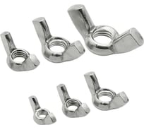 Гайка барашковая 23 БОЛТА М4,5,6,8,10,12 ОЦ DIN315 (по 50 шт.) 11621