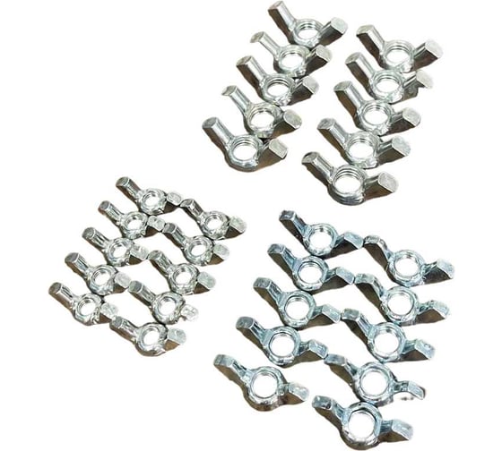 Гайка барашковая 23 БОЛТА М6,8,10 ОЦ DIN315 (по 10 шт.) 11608