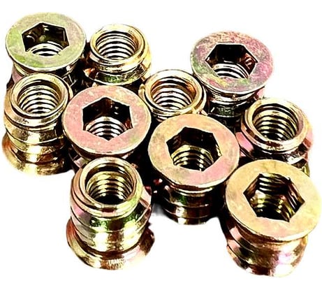 Втулка футорка 23 БОЛТА М6x10x12 с потайным фланцем ЖЦ, 10 шт. 2000000345727