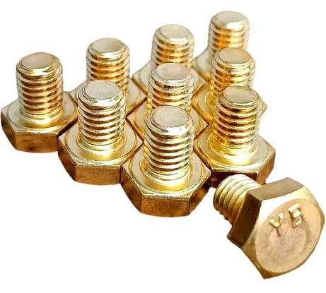Болт латунный 23 Болта 5x10 DIN933,10 шт ОФ005573