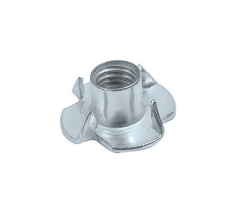 Гайка МЕТАЛЛСЕРВИС М10x13 DIN 1624 мебельная врезная, оцинкованный, 4 шт. МС 1270996