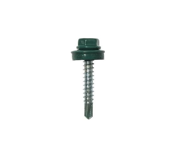 Кровельные саморезы OMAX 4,8х70, сверло, зеленый опал RAL 6026 100 шт 1430480702 1