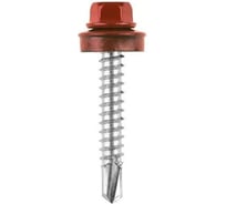 Кровельные саморезы OMAX 4,8х70, сверло, оксидно-красные RAL 3009 1000 шт 1360480701
