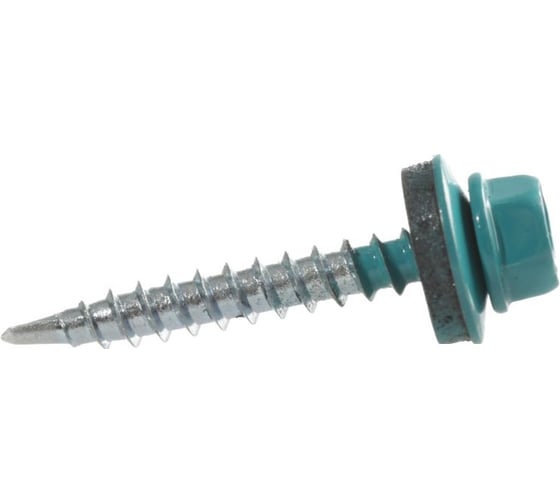 Кровельные саморезы OMAX 4,8х70, сверло, морская волна RAL 5021 1000 шт 1390480701