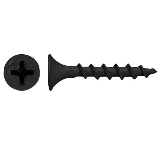 Потайные саморезы OMAX, крупная резьба, оксид 3,5х35 G 1 кг K-210 1021350353G01К-210 1