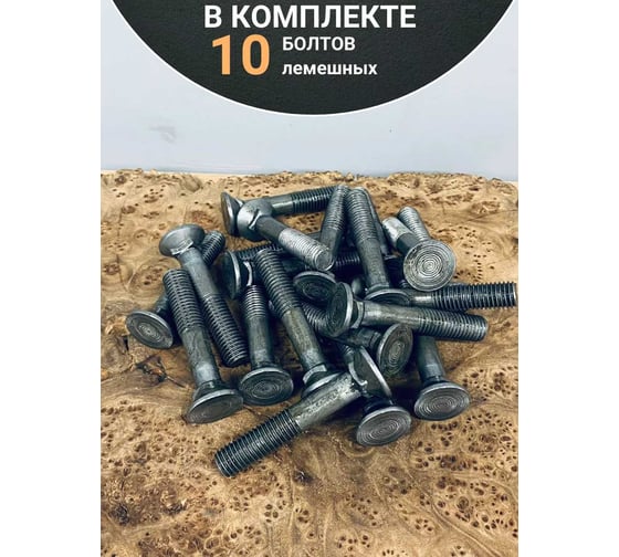 Болт 23 БОЛТА лемешный М12x60 высокопрочный потайной ГОСТ 7786,10 шт А08001206002502
