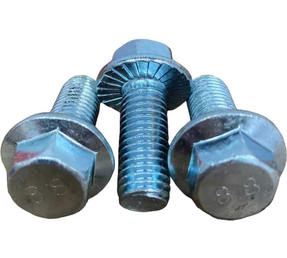 Болт 23 БОЛТА М12x30 с фланцем к.п.8.8 ОЦ DIN6921, (10 шт.) УТ000030339 1