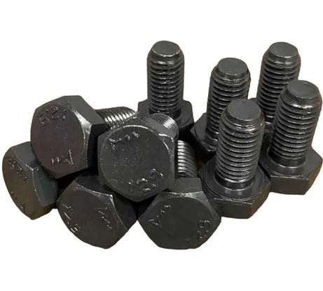 Болт высокопрочный 12х40 мм, DIN933, к.п.12.9 черный, 10шт. 23 БОЛТА 00000002805