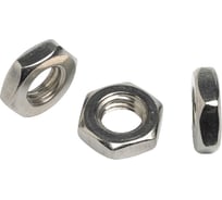 Гайка 23 болта М6 шестигранная низкая нержавеющая DIN 439, 10 шт. 11499