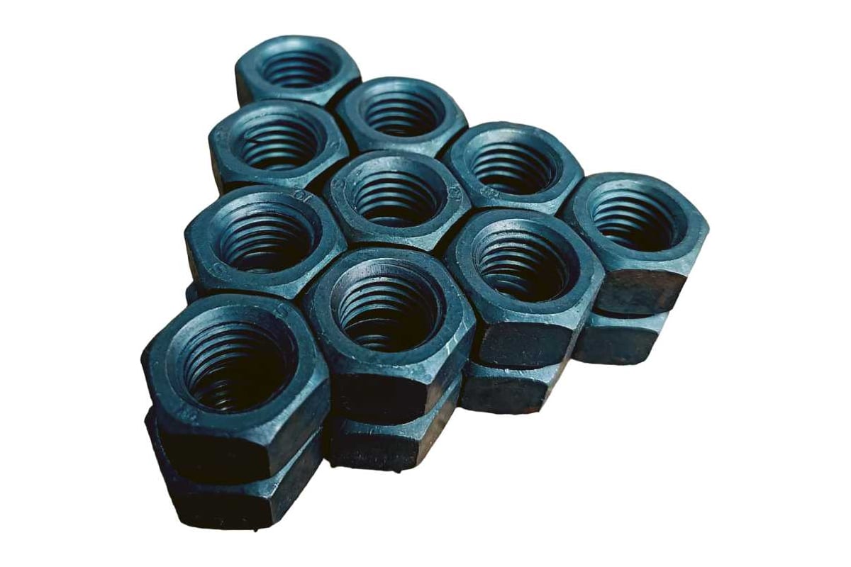 Гайка 23 болта М16 высокопрочная черная к.п.12.9 ГОСТ 5927,10 шт ...