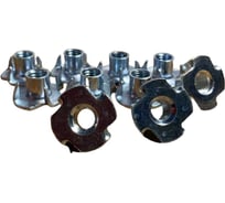 Гайка мебельная 23 Болта М8 крыльчатая врезная ОЦ DIN1624, 100 шт. 11248