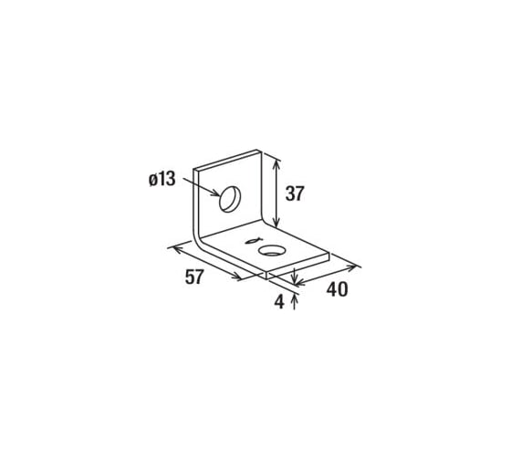 Уголок fischer FAF 2 HDG MOUNTING BRACKET 547508