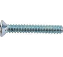 Винт Стройметиз M6х40 DIN 965, потайная головка, цинк уп. 8 шт 3091091