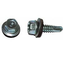 Кровельный саморез КРЕП-КОМП цинк, с черной шайбой EPDM, 5,5х19 Kn 4000шт ск5519ч